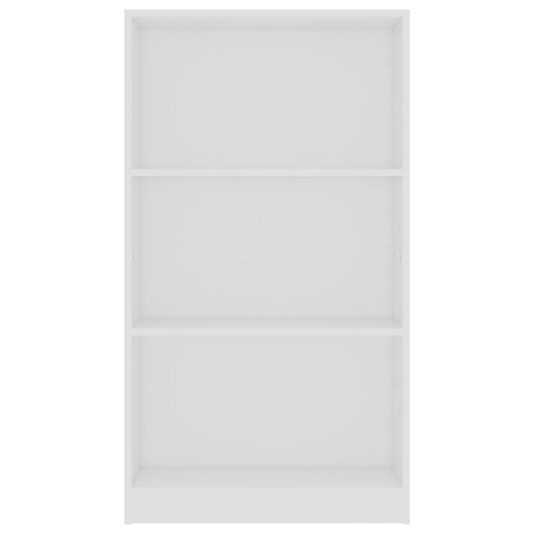 Boekenkast met 3 schappen 60x24x109 cm bewerkt hout wit MeubelReus