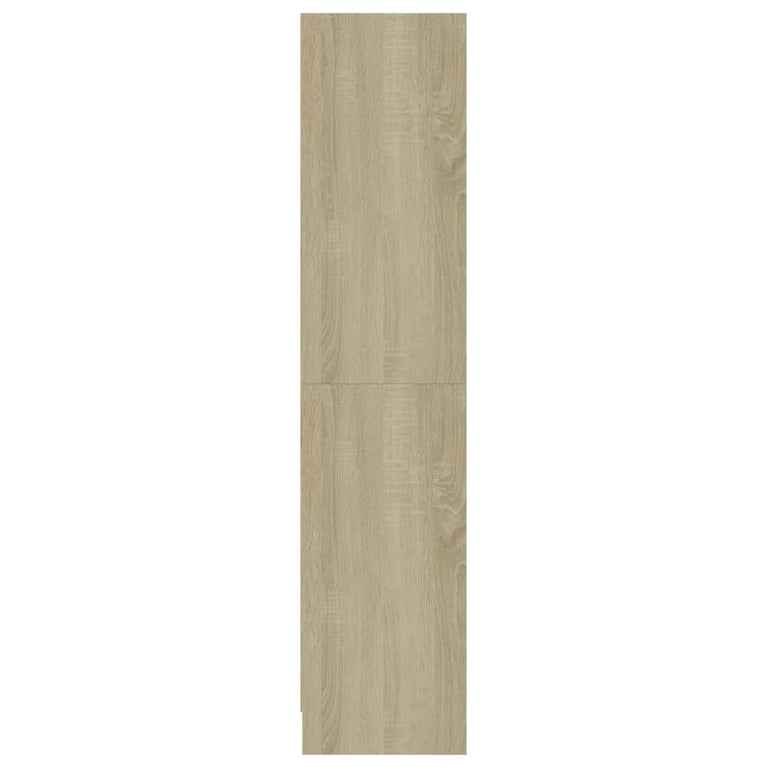 Boekenkast met 3 schappen 60x24x109 cm bewerkt hout sonoma eik MeubelReus