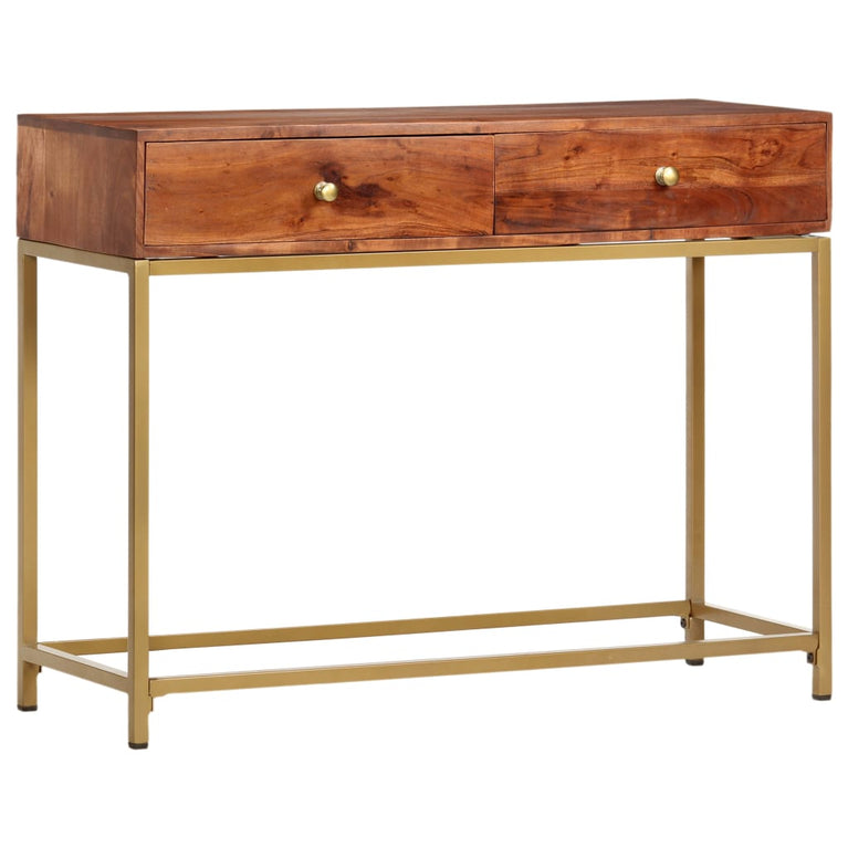 Wandtafel 100x35x76 cm massief acaciahout MeubelReus
