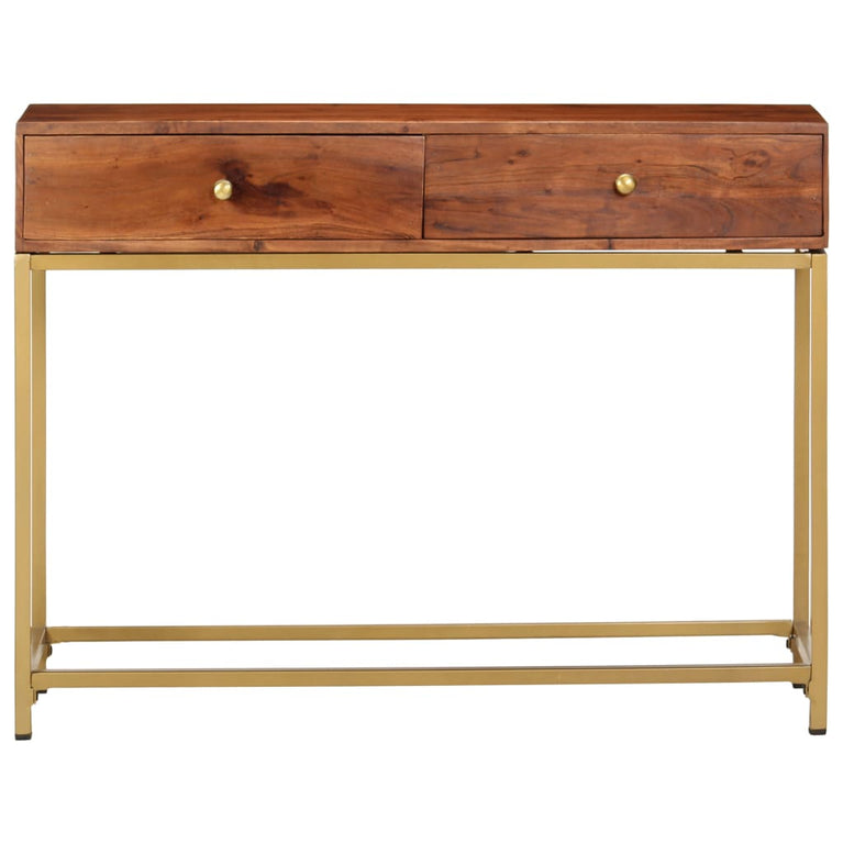 Wandtafel 100x35x76 cm massief acaciahout MeubelReus