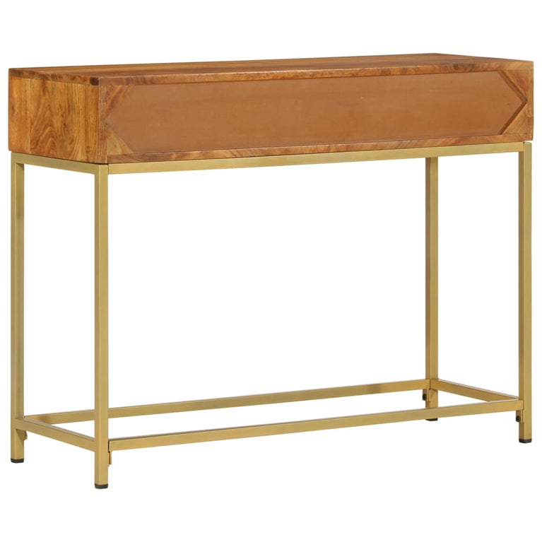 Wandtafel 100x35x76 cm massief acaciahout MeubelReus
