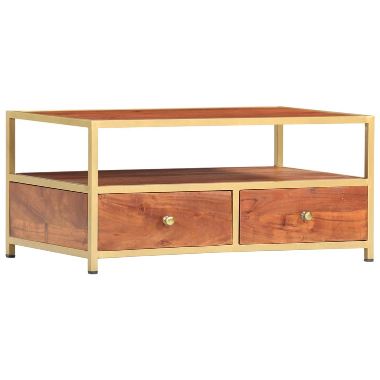 Salontafel 90x50x40 cm massief acaciahout MeubelReus