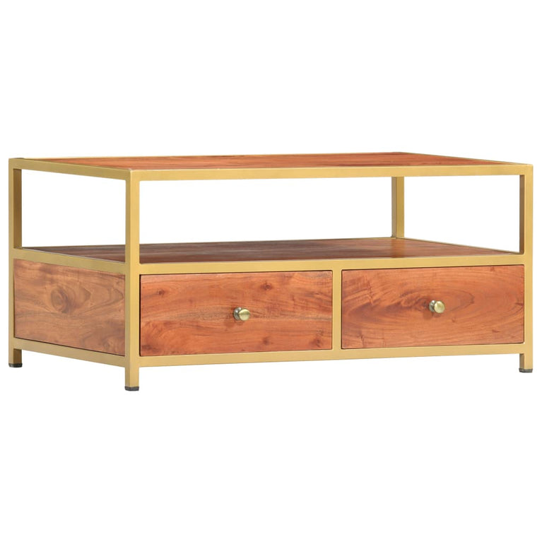 Salontafel 90x50x40 cm massief acaciahout MeubelReus