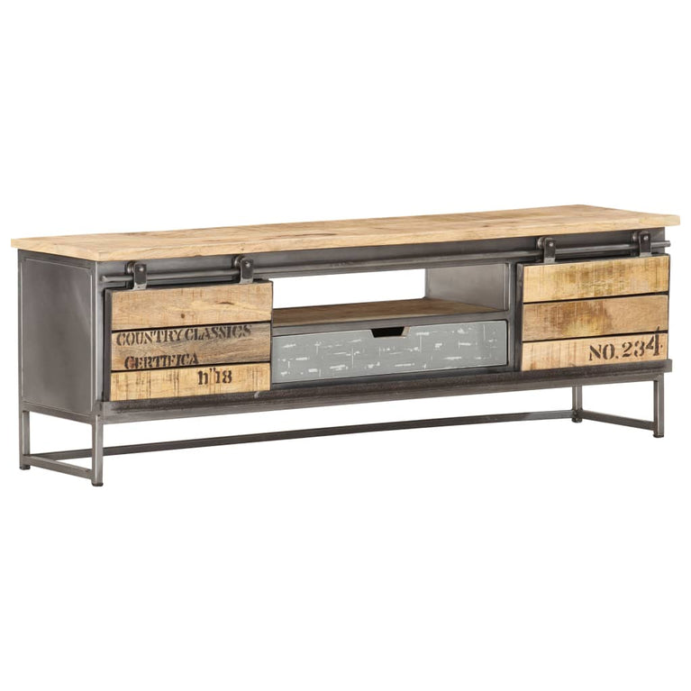 Tv-meubel 120x30x40 cm massief mangohout MeubelReus