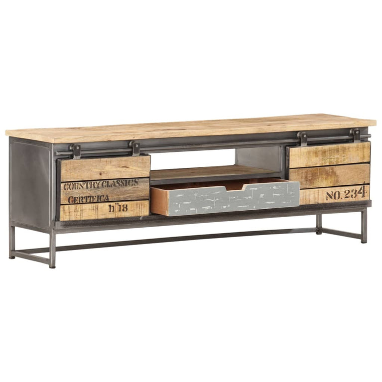 Tv-meubel 120x30x40 cm massief mangohout MeubelReus