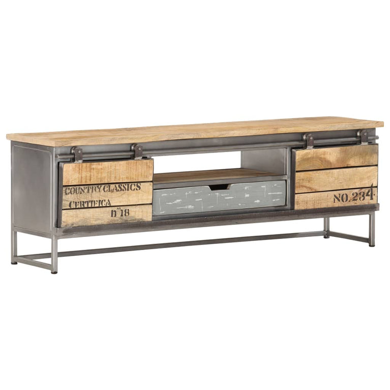 Tv-meubel 120x30x40 cm massief mangohout MeubelReus