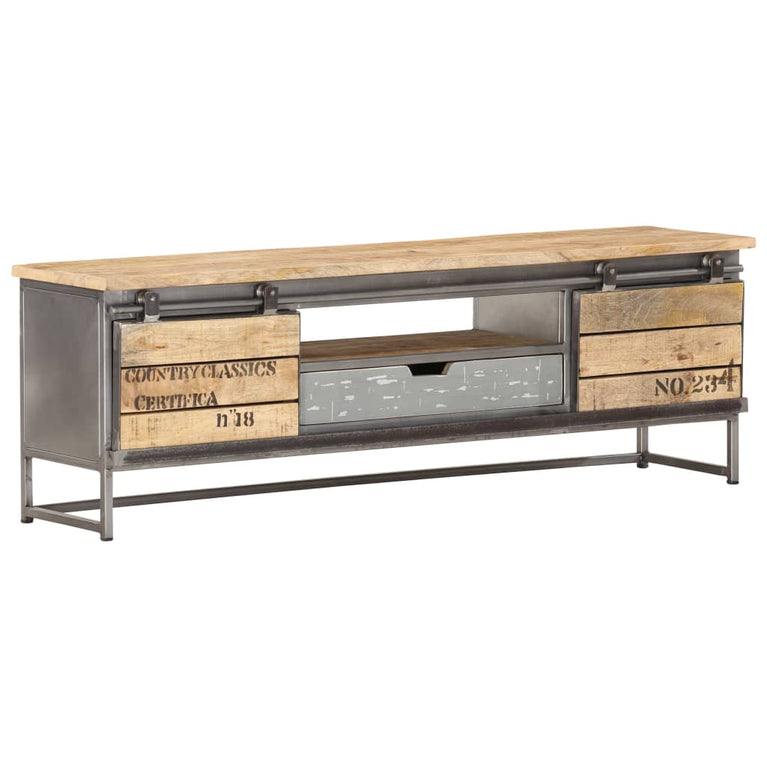 Tv-meubel 120x30x40 cm massief mangohout MeubelReus