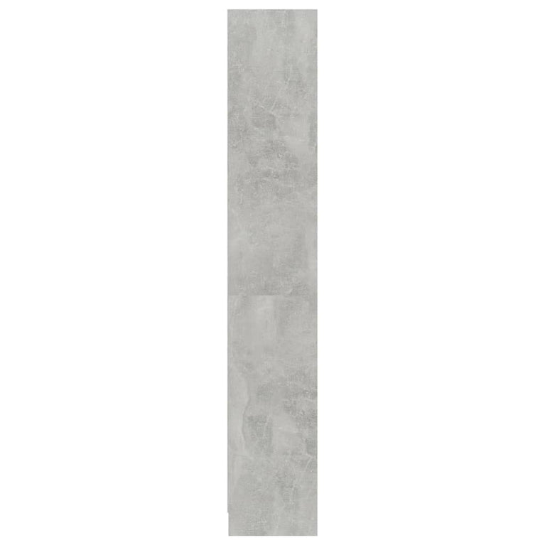 Boekenkast met 4 schappen 80x24x142 cm bewerkt hout betongrijs MeubelReus