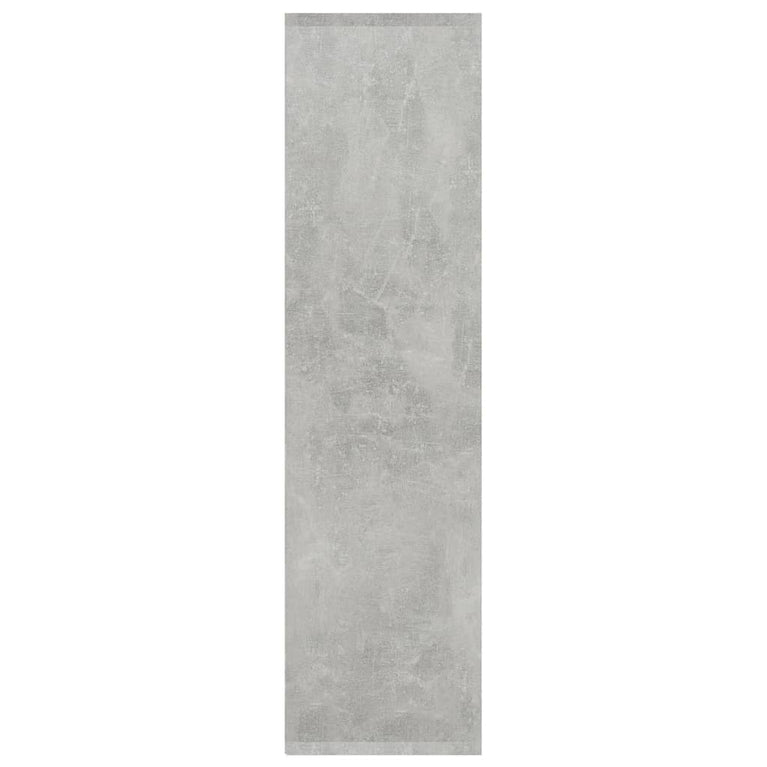 Boekenkast met 3 schappen 60x30x114 cm spaanplaat betongrijs