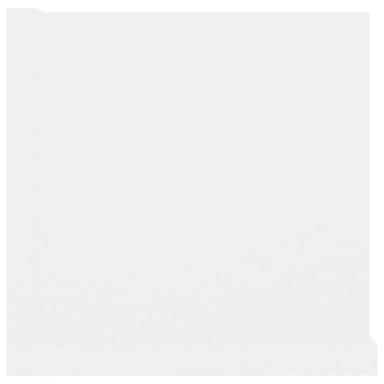 Cd-wandschap 100x18x18 cm spaanplaat wit