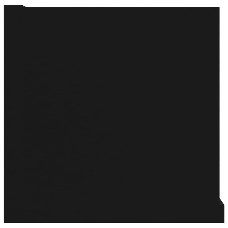 Cd-wandschap 100x18x18 cm spaanplaat zwart