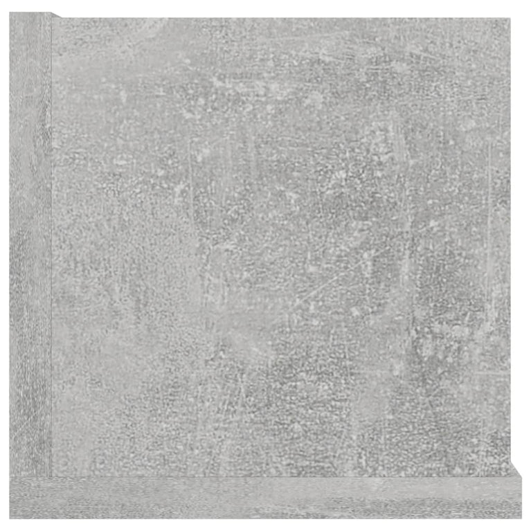 Cd-wandschap 100x18x18 cm spaanplaat betongrijs