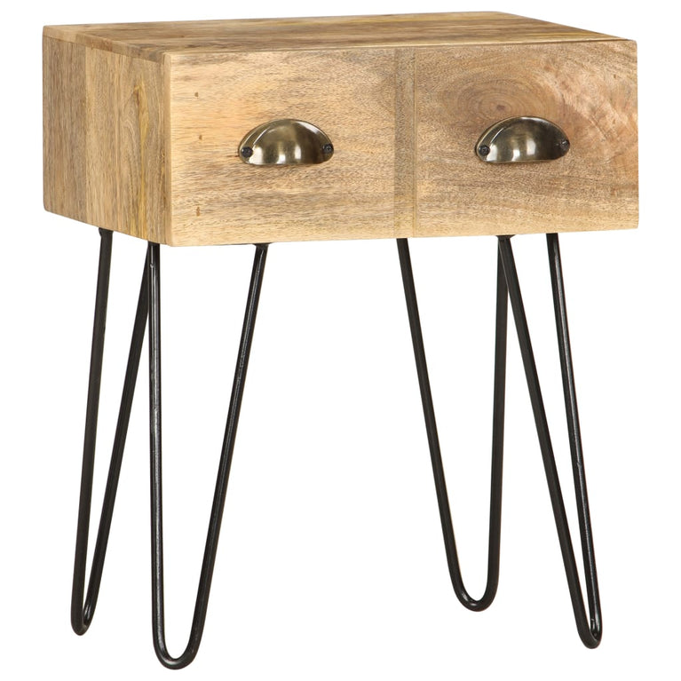 Nachtkastje 40x30x50 cm massief mangohout MeubelReus