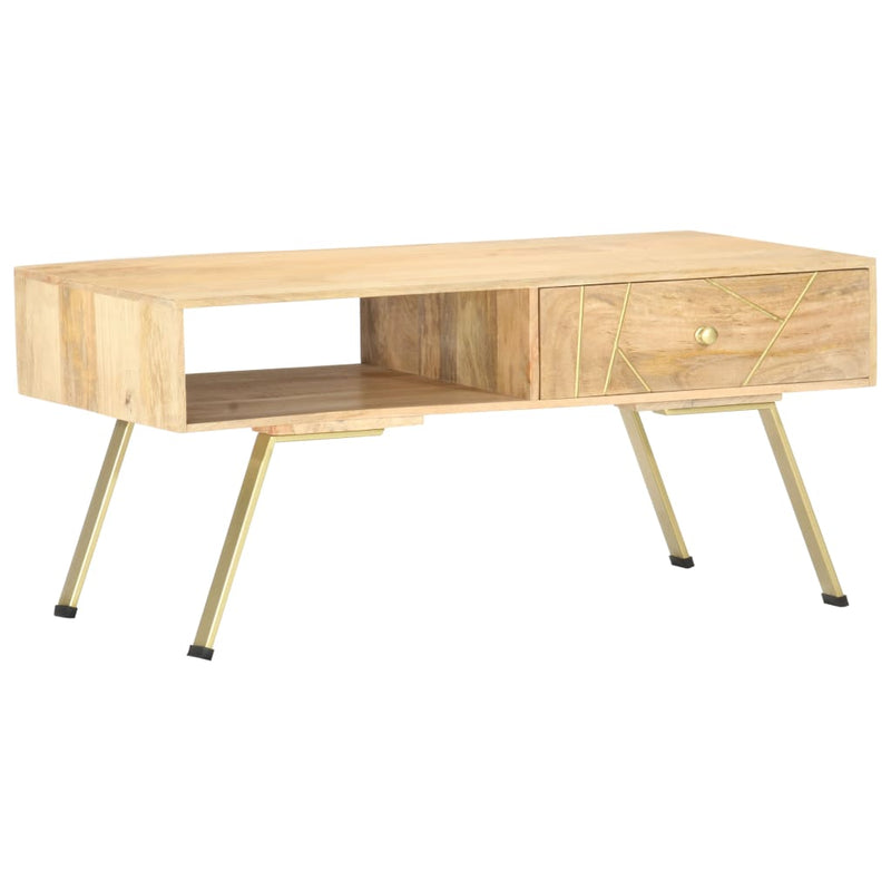 Salontafel 95x50x42 cm massief mangohout MeubelReus