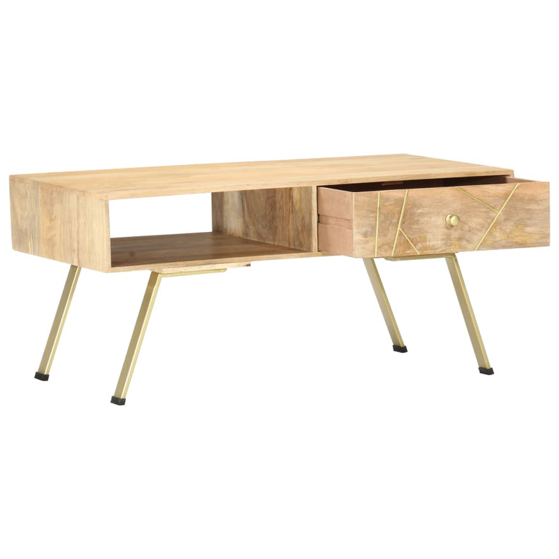 Salontafel 95x50x42 cm massief mangohout MeubelReus