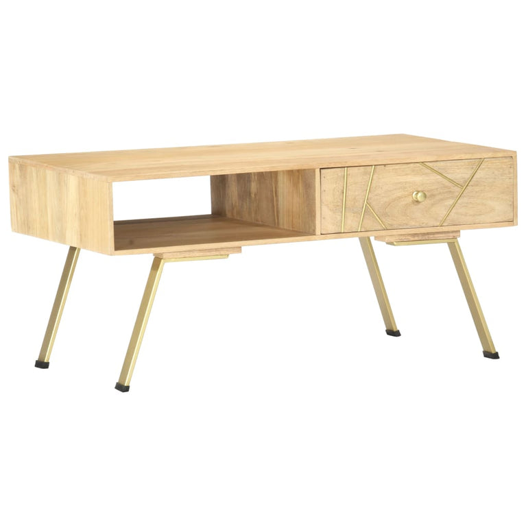 Salontafel 95x50x42 cm massief mangohout MeubelReus