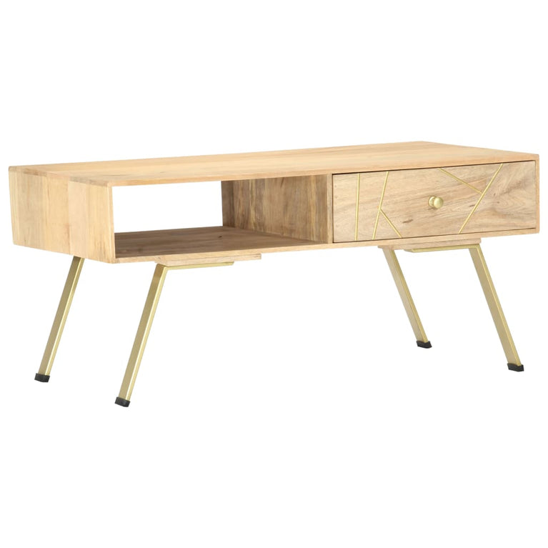 Salontafel 95x50x42 cm massief mangohout MeubelReus