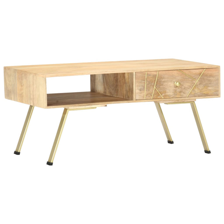 Salontafel 95x50x42 cm massief mangohout MeubelReus