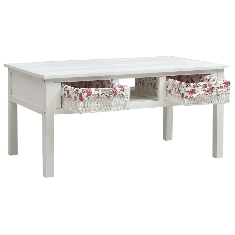 Salontafel 99,5x60x48 cm hout wit MeubelReus