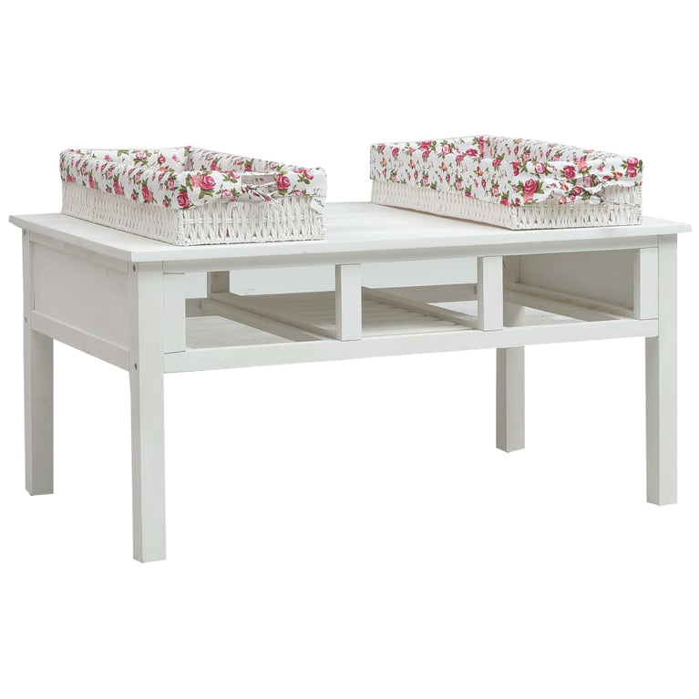 Salontafel 99,5x60x48 cm hout wit MeubelReus