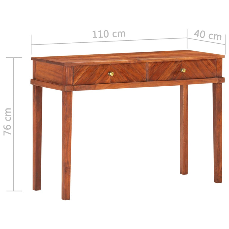 Wandkast 110x40x76 cm massief acaciahout MeubelReus