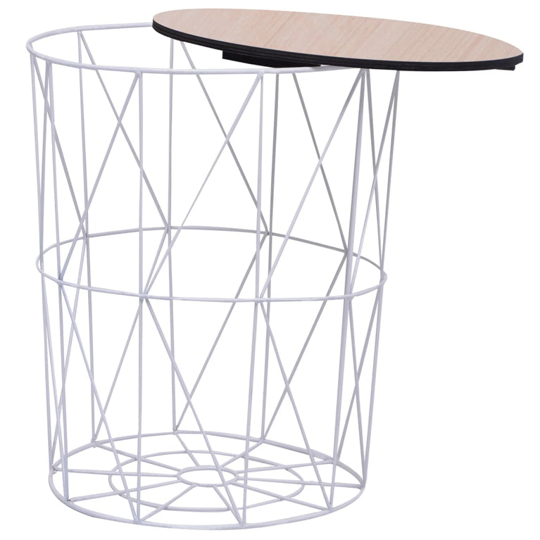 Salontafel Ø 47 cm wit MeubelReus