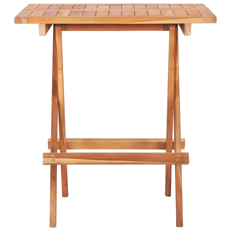 Bistrotafel inklapbaar 60x60x65 cm massief teakhout MeubelReus