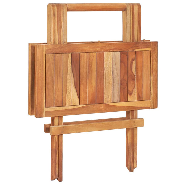 Bistrotafel inklapbaar 60x60x65 cm massief teakhout MeubelReus