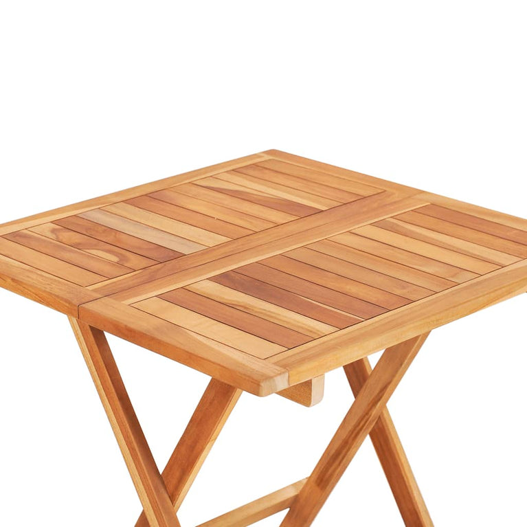Bistrotafel inklapbaar 60x60x65 cm massief teakhout MeubelReus