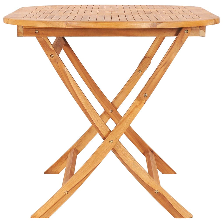 Tuintafel inklapbaar 160x80x75 cm massief teakhout MeubelReus