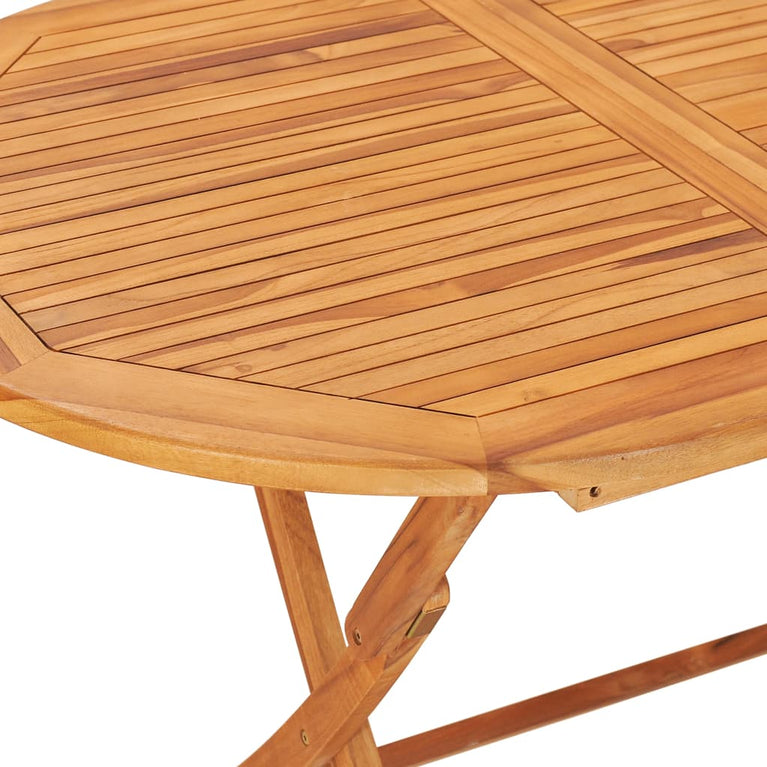 Tuintafel inklapbaar 160x80x75 cm massief teakhout MeubelReus