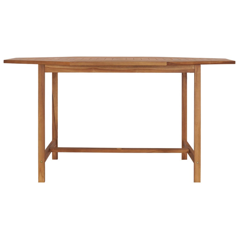 Tuintafel 150x150x75 cm massief teakhout MeubelReus