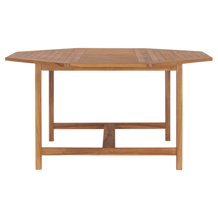 Tuintafel 150x150x75 cm massief teakhout MeubelReus