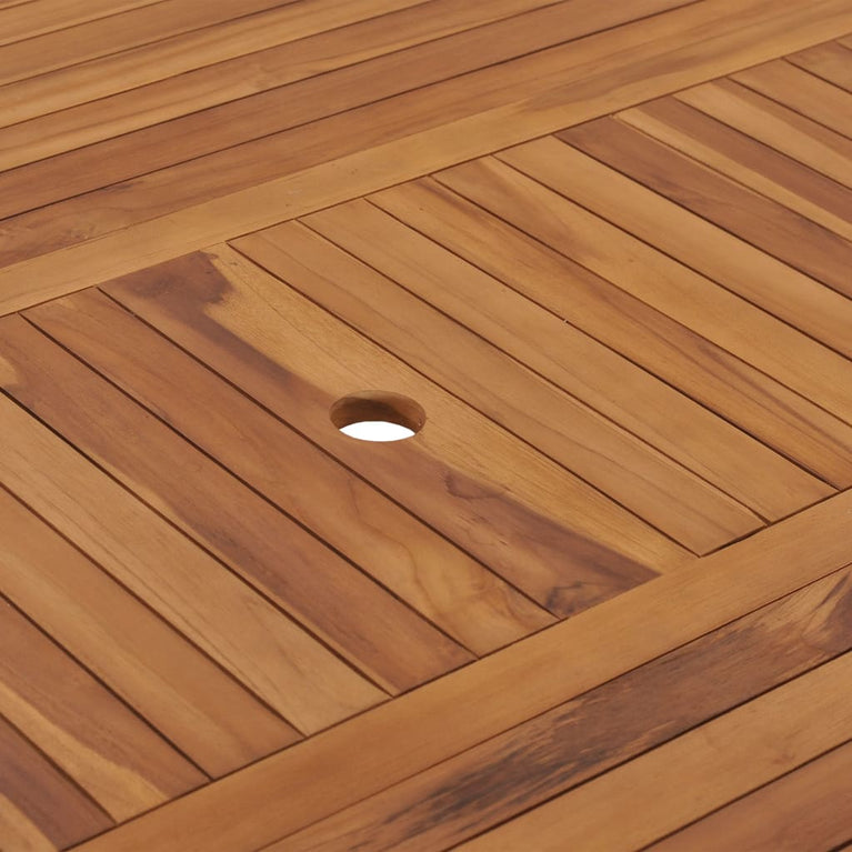 Tuintafel 150x150x75 cm massief teakhout MeubelReus