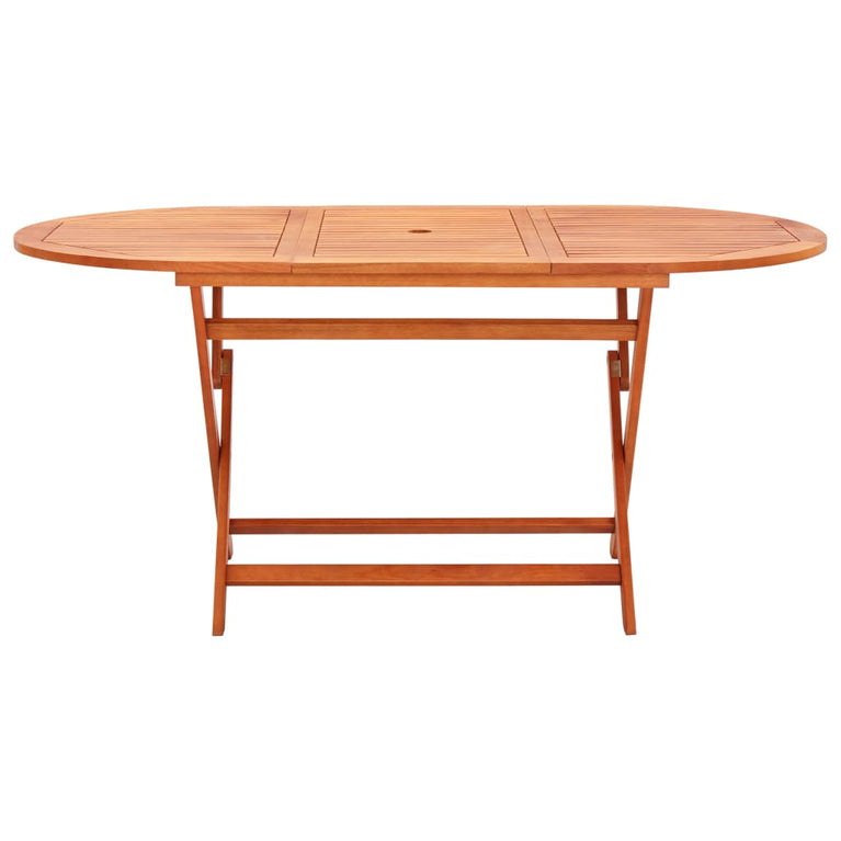 Tuintafel inklapbaar 160x85x74 cm massief eucalyptushout MeubelReus