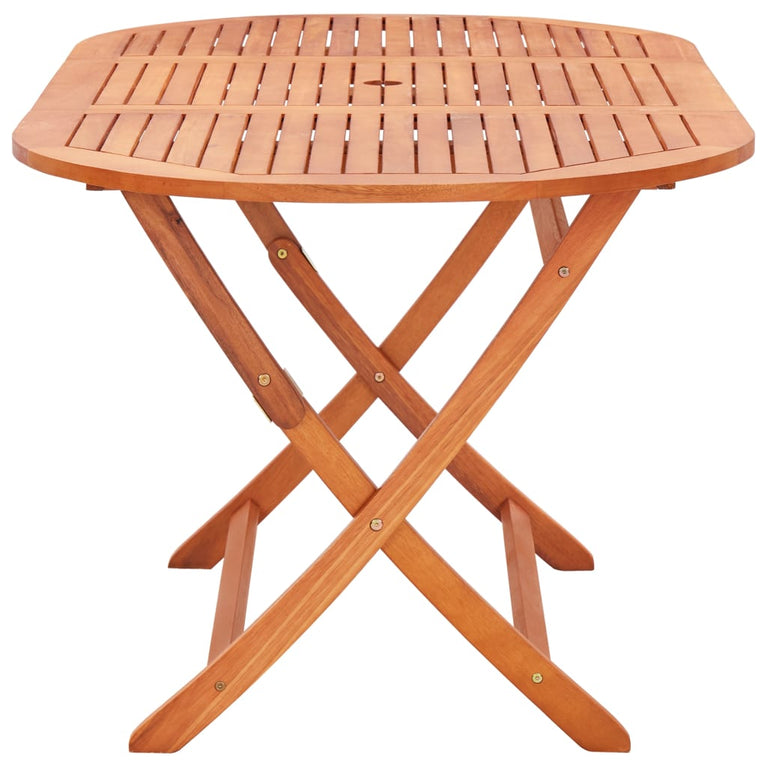 Tuintafel inklapbaar 160x85x74 cm massief eucalyptushout MeubelReus