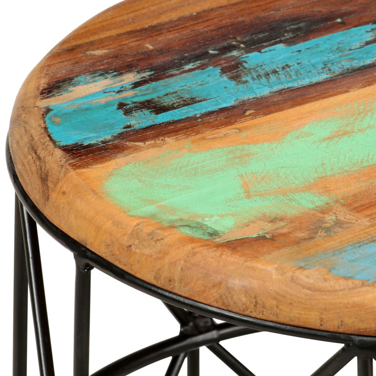 Salontafels 2 st massief gerecycled hout MeubelReus