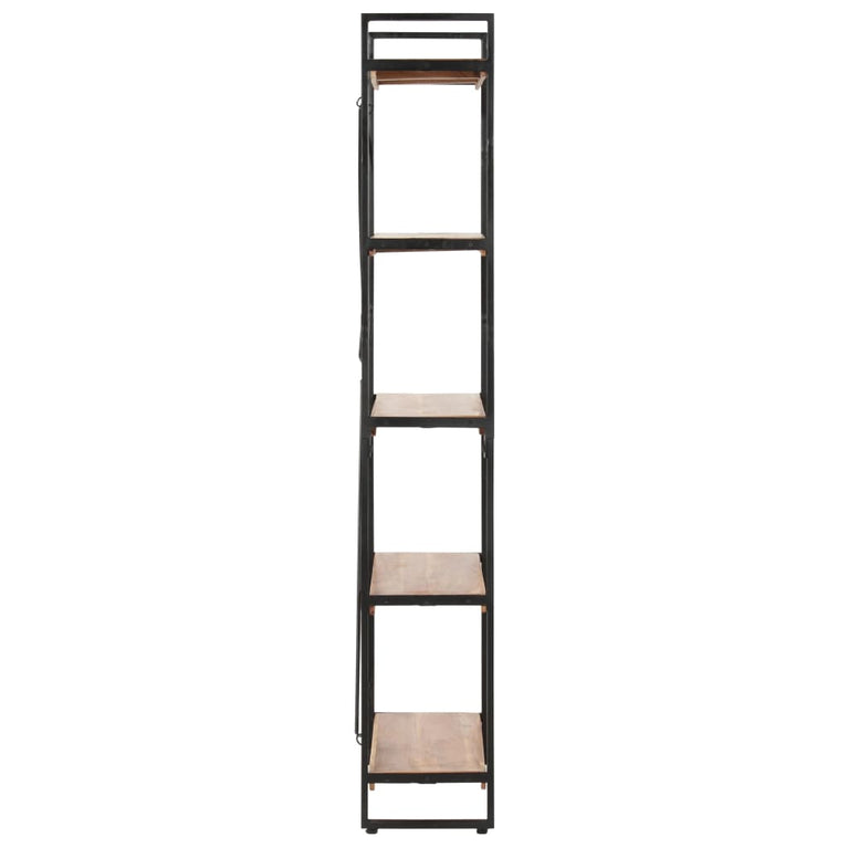 Boekenkast met 5 schappen 90x30x180 cm massief acaciahout MeubelReus