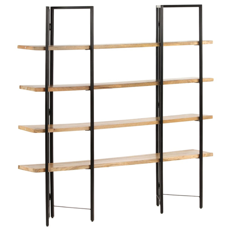Boekenkast met 4 schappen 160x35x160 cm massief mangohout MeubelReus