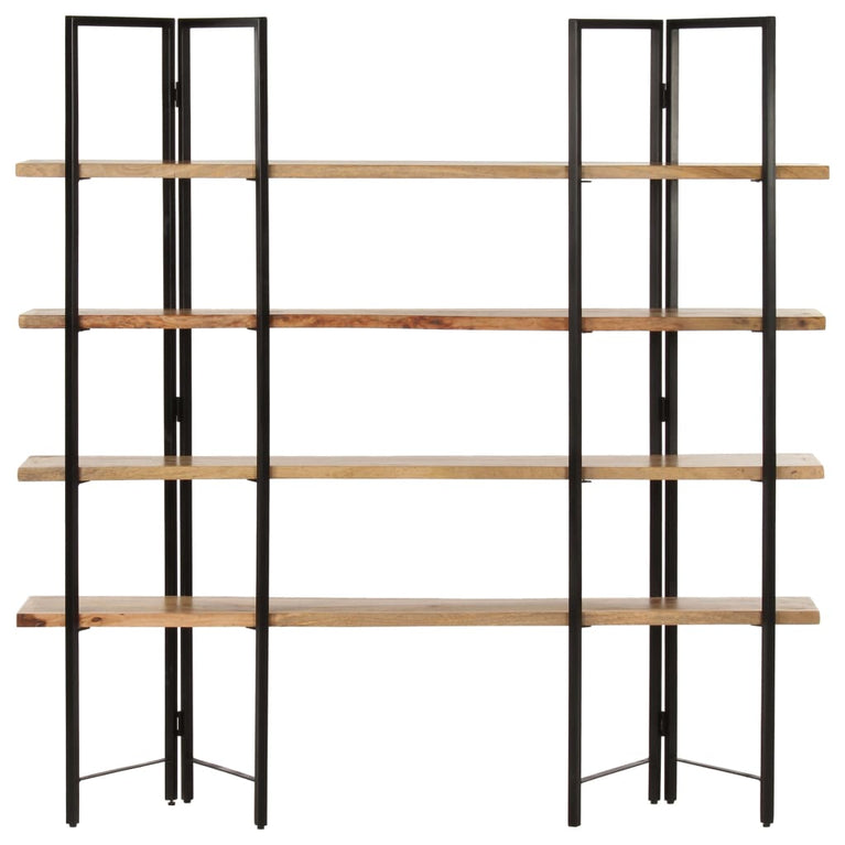 Boekenkast met 4 schappen 160x35x160 cm massief mangohout MeubelReus
