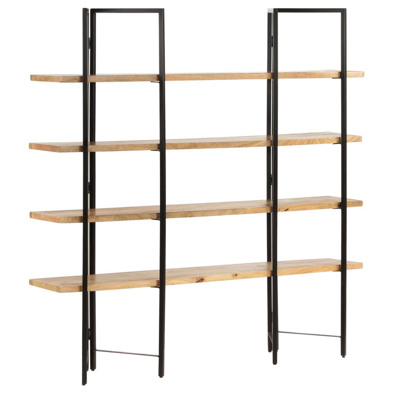 Boekenkast met 4 schappen 160x35x160 cm massief mangohout MeubelReus
