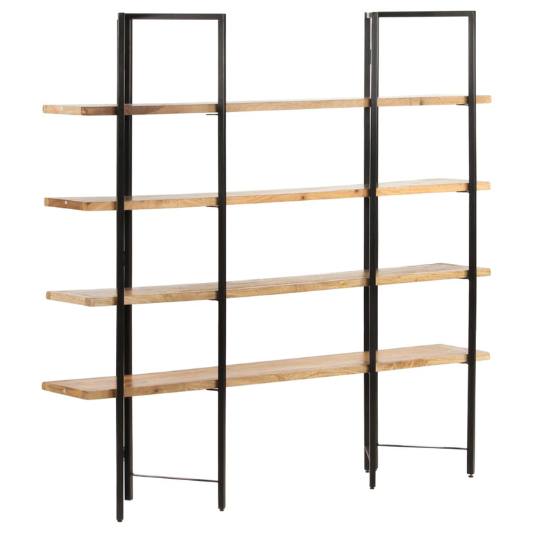 Boekenkast met 4 schappen 160x35x160 cm massief mangohout MeubelReus