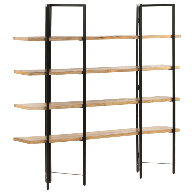 Boekenkast met 4 schappen 160x35x160 cm massief mangohout MeubelReus