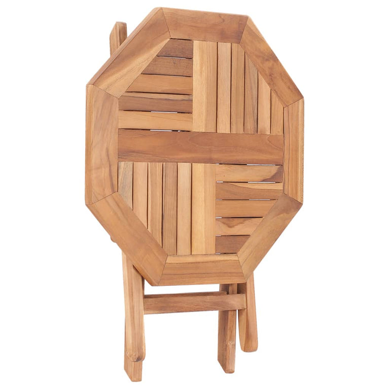 Tuintafel inklapbaar 45x45x45 cm massief teakhout MeubelReus