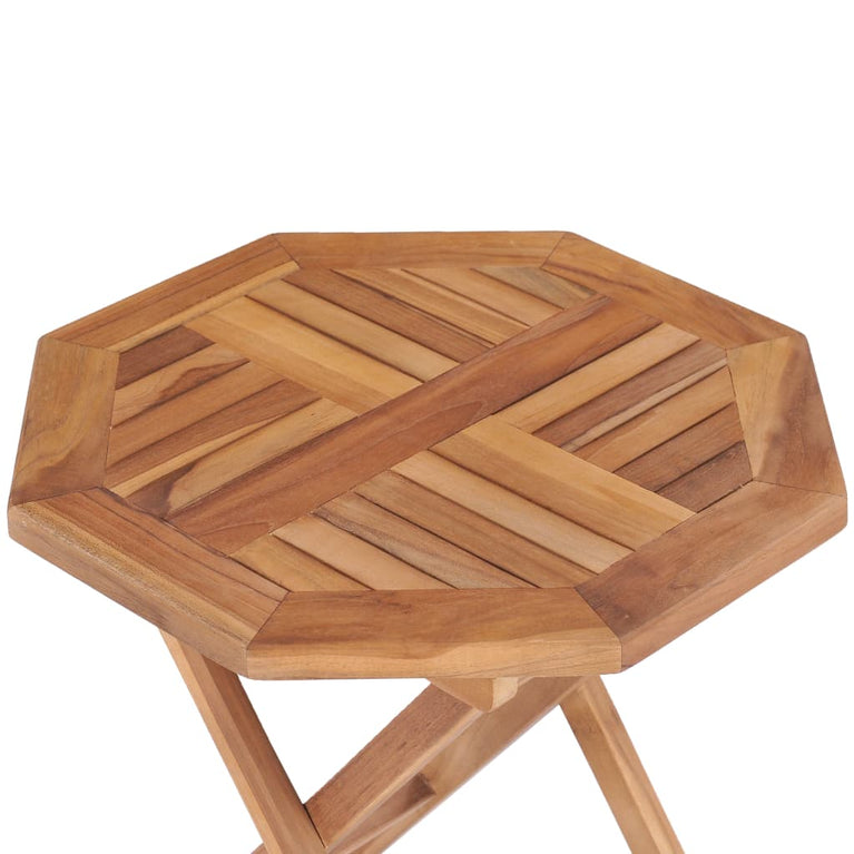 Tuintafel inklapbaar 45x45x45 cm massief teakhout MeubelReus