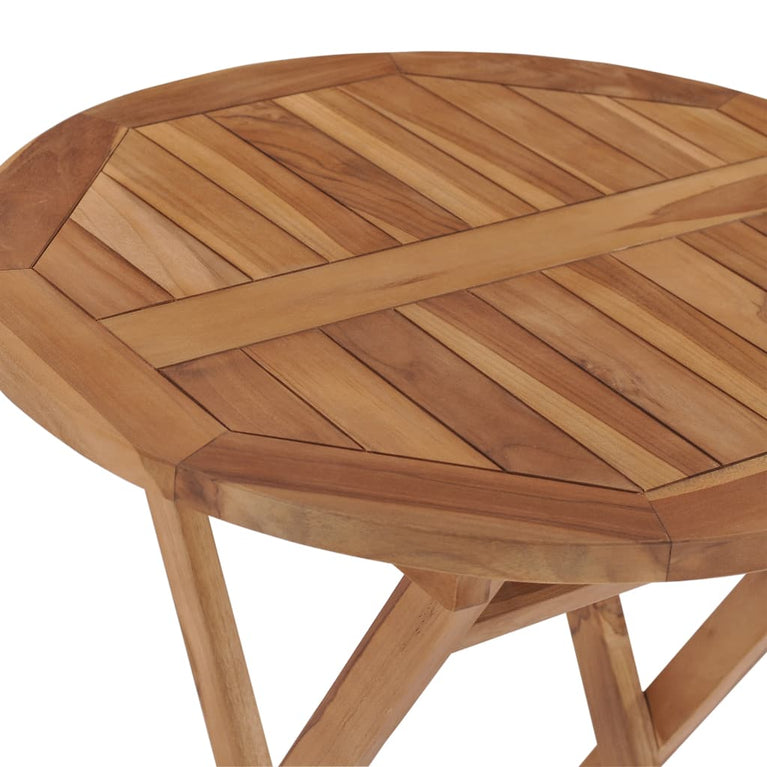 Tuintafel inklapbaar 60 cm massief teakhout MeubelReus