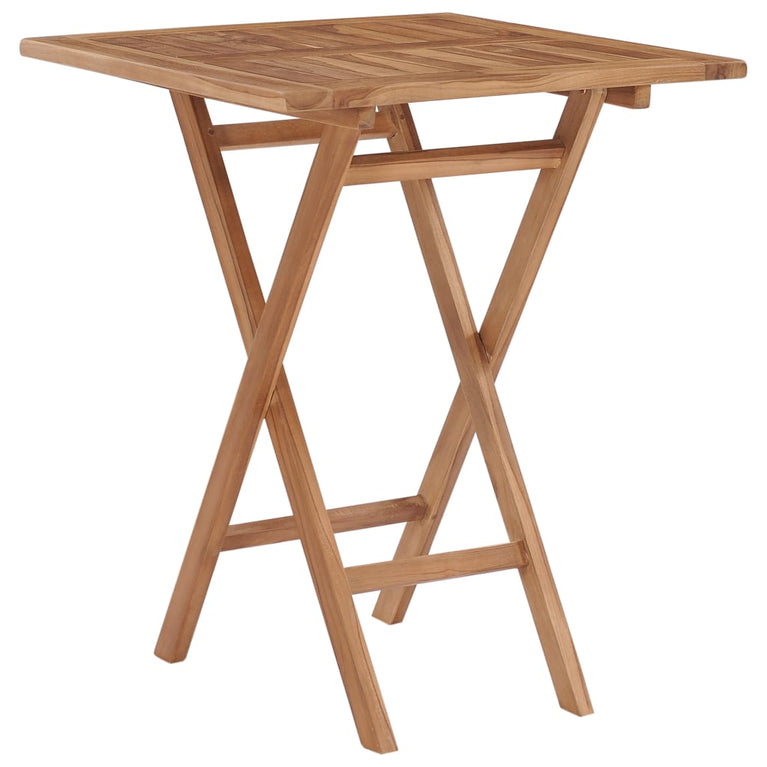 Tuintafel inklapbaar 60x60x75 cm massief teakhout MeubelReus