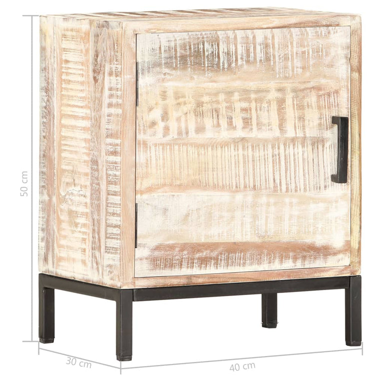 Nachtkastje 40x30x50 cm massief acaciahout MeubelReus