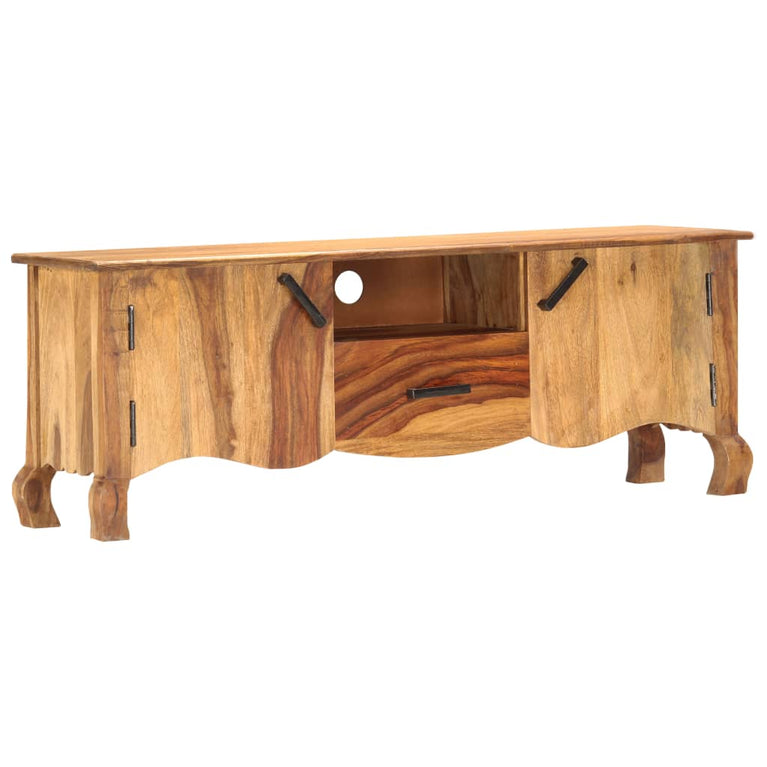 Tv-meubel 115x30x42 cm massief sheeshamhout MeubelReus