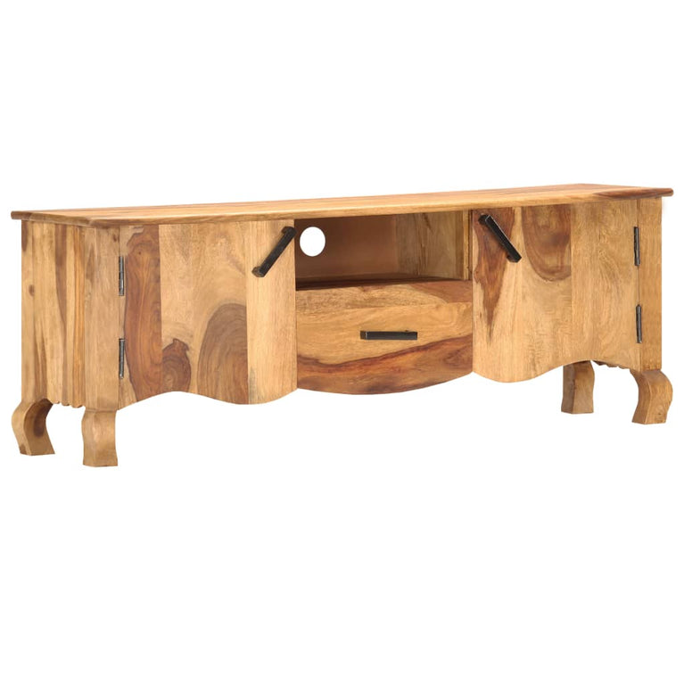 Tv-meubel 115x30x42 cm massief sheeshamhout MeubelReus